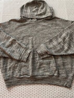 PINK Victoria's Secret Gray Marled Hooded Size M